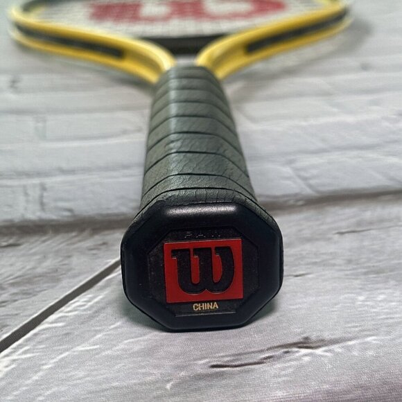 Wilson Match Point Energy Soft W 3 Titanium3 Tennis Racket Yellow Black - Picture 3 of 12